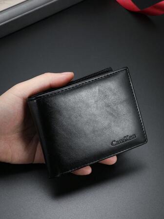 CARRKEN 1-delige nieuwe herenportemonnee, modieuze vintage multifunctionele clutchportemonnee met kleurverloop, veelzijdige multi-kaarthouder voor jonge studenten, cadeau voor mannen