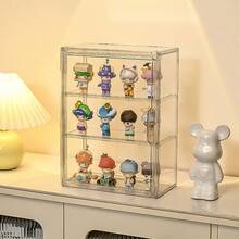 Acrylic Tabletop Display Cabinet, Transparent Dust-Proof Collectible Storage Showcase - Multicolor - View 5