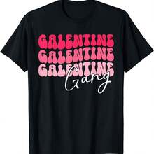 Funny Valentines Galentines Gang Galentines Day T-Shirt - Black - View 1