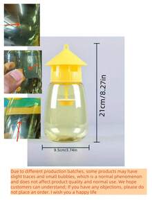 Farm Fly Traps For Multiple Use, Hanging Cage Nets For Hunting Horse Flies, Containers With Sealing Devices, More Effective Fly Catching, Suitable For Camping, Gardens And Home Yards; Fly Traps, Restaurant Fly Traps, Reusable Fly Traps - Multicolor - View 8