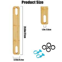 1pc Bamboo High Chair Footrest With Adjustable Straps For Safety - Wooden Footrest Suitable For Use With Antilop High Chair Accessories - Yellow - View 5