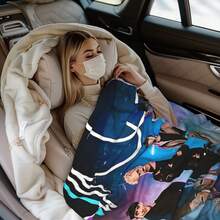 Cnco  Blanket Super Soft Flannel Blanket Lightweight Warm And Comfortable Blanket Adult Gifts For All Seasons No Linting, Machine Washable - Black - View 5