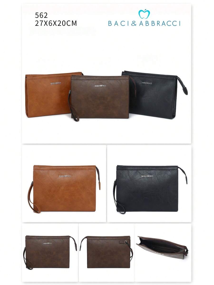 大容量手拿包，适合放置手机和硬币，男士手提包，复古礼品，男士钱包，旅行包，文件袋，长款信用卡夹，男士理想之选，旅行配件，复古书包，运动用品