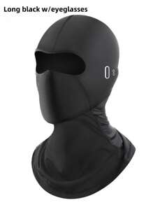 1pc Outdoor Cycling Sun Protection Face Mask, Ice Silk Stretch UV-Blocking Motorcycle Head Cover, Suitable For Outdoor Riding