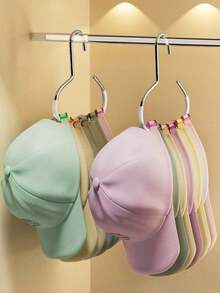 1/4 piezas- Estante para almacenar sombreros, estante para cinturones, accesorio colgante para armario, percha para gorras de béisbol de lengua de pato para dormitorio, organizador multifuncional colgante para sombreros para el hogar