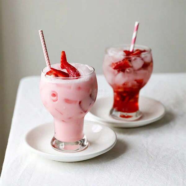 1pc Viral Ins Round Beverage Cup, Milk Cup, Fruit Juice Cup, Specialty Drink Cup, Milkshake Cup, Thickened Round Ball Cup