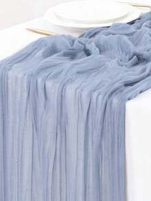 1pc Cheesecloth Table Runner Gauze Boho Rustic Cheese Cloth Table Runner For Baby Shower Decoration Wedding Easter Summer Table Runner - Multicolor - View 15