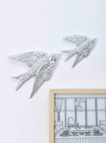 1 Resin Swallow Wall Hanging, Vintage Golden Flying Swallow Home Wall Decoration, For Home, Restaurant, Party, Wedding And Other Places Home Decoration Room Decor Bedroom Decor