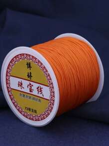 0.8mm Solid Color Acrylic Beading String, Suitable For DIY Bracelets And Necklaces - Non-Elastic Jewelry Making Supplies, 72 Yards