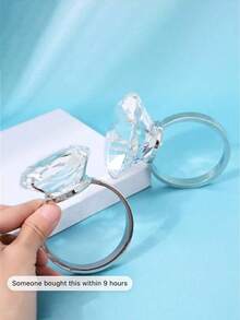 Crystal Diamond Ring Proposal Crystal Diamond Ring Creative Proposal Prop Decoration Item Qixi Festival Valentine's Day Gift - Birthday Gift - Easter Gift - Beauty Gift - Gift - Toy - Easter - Multicolor - View 10