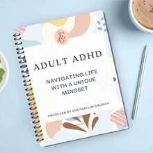 Libro de tratamiento del TDAH, Programa de TDAH para adultos, Diagnóstico tardío de TDAH, Neurodiversidad. Diarios de terapia, Recursos para terapeutas, Gestión emocional, Útiles escolares, Regreso a la escuela - Multicolor - Ver 3