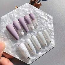 1pc Japan-Inspired Nail Art Color Mixing Palette, Nail Photo Prop, Random Design, Odorless, For Color Mixing & Display, UV Gel Polish, Nail Art