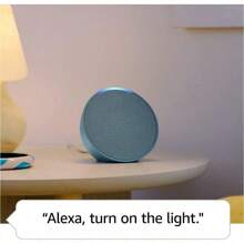 Echo Pop (Newest Model), Our Smallest Alexa Speaker, Fits In Any Room, Glacier White