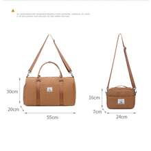 Multi-Piece Set Including: Women Sports/Fitness Bag, Men's Wet & Dry Separation Short Trip Travel Bag With Shoe Compartment, Handheld/Shoulder Carry Large Capacity Travel/Gym/Yoga Bag, With Detachable Shoulder Bag - Multicolor - View 9