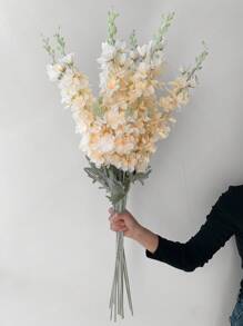 1pc 33.8inch Artificial Flower Silk Delphinium Long Stem Fake Plant For Home Decor,Room Decor,Wedding Decor,Tall Floor Vase Decoration,Spring And Summer Decoration,Garden Decor,Outdoor Party Decorations,Office Decor