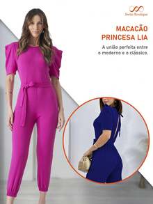 Women Jumpsuits - 紅色 - 查看 4