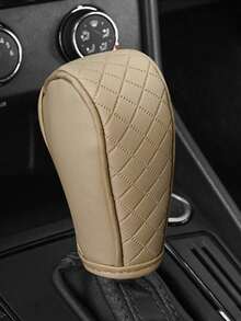 1 件黑色 PU 皮革换档旋钮盖，改进的自动变速箱变速杆防尘罩，多色旋钮套，吸汗防滑换档杆盖 - 彩色 - 查看 7