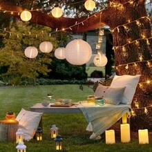 2/5 buah Lampion Kertas Putih, Cocok untuk Pernikahan di Luar Ruangan, Pesta Pertunangan, Pesta Ulang Tahun, Dekorasi Perayaan, Tersedia dalam Berbagai Ukuran dan Spesifikasi - Putih - View 12