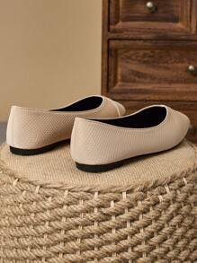 WHDXY 1 Paio di Mocassini Piatti Morbidi da Donna, Nuovi Mocassini Versatili, Mocassini Marroni con Suola Morbida, Scarpe Quadrate Morbide da Nonna per la Primavera