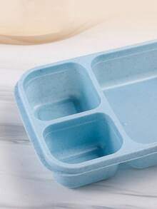 Cutie de prânz 1 buc cu capac, cutie Bento portabilă, recipient pentru depozitarea alimentelor cu 3 compartimente, cutie etanșă pentru depozitarea alimentelor, potrivită pentru întoarcerea la școală, serviciu, camping, picnic, studiu, depozitare în bucătărie, organizator de dulap, accesoriu de bucătărie - Multicolor - Vizualizare 10