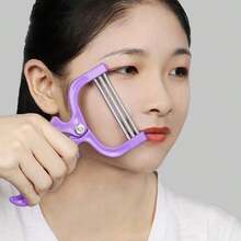 1 件面部剃须器、身体脱毛工具、唇部和面部脱毛器、弹簧镊子面部脱毛工具 - 彩色 - 查看 6