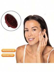 1 件头皮按摩刷便携式洗发刷沐浴刷经络刮痧按摩刷发刷梳子