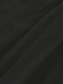 Quần ống rộng cạp cao màu trơn Floreya, trang phục thường ngày thanh lịch cho ngày thường, ngày lễ, du lịch, mùa xuân và mùa hè - màu đen - Xem 8