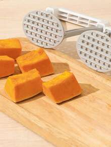 1PC Potato Masher Baby Food Crusher Hand Press Garlic Sauce Making Tool Home Kitchen Crushing Tool - Multicolor - View 4