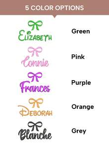 LICVIC Custom Baby Bibs With Personalized Monogram And Embroidered Name, Customizable Ruffle Bow Baby Girl Bibs, Newborn Infant Bib Gift - Multicolor - View 5