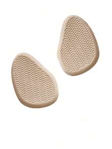 Silicone Front Foot Pad, Self-Adhesive Metatarsal Pad, Anti-Slip Half-Size Insole, Soft High Heel Shoe Pad, Foot Protection Pad, Unisex - Apricot - View 2