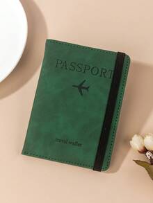 Passport Holder Wallet, Travel RFID Blocking Passport Cover With Elastic Band, Multi-Layer Card Slots, SIM Card Slot, Multifunctional Wallet & Card Case For Back To School Lightweight For Travel For Flight