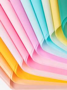 1 包/20 张花卉包装纸，纯色，哑光，半透明，防水，韩式，适用于花店、插花、节日、婚礼、礼品包装