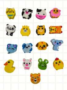 Mini Animal Erasers - Variety Of Cute Animal Designs, Made Of Synthetic Rubber, Great For Classroom Gifts, Rewards And Party Favors, Classroom Reward Items. Optimistic Animal Designs, Durable Erasers, Mini Erasers, Valentine's Day, Birthday Gift, 2025 New Year, Back To School Supplies, Back To School Gift, Office Supplies, School Supplies, Office Decor, Back To School Items, School Prizes