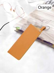 1 Stück Mode Federkugel-Aufhängehaken Brillenhalter, minimalistischer einfarbiger tragbarer Brillen-Etui für Sonnen- und Korrekturbrillen