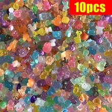 10/30/60pcs Various Luminous Mini Resin Animal Mushroom Figurines Miniature Figurines Ornament For Fairy Garden Accessories Aquarium Landscape Bonsai Decoration