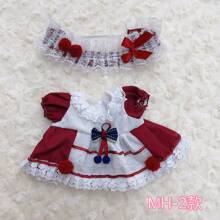 20cm Doll Cute Sweet Dress, 20cm Plush Doll Changeable Lolita Dress, 20cm Wearable