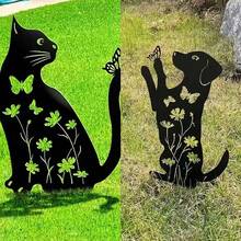 Creative Metal Cat Decorative Ground Sign For Garden Decorations 1pc - Garden Decoration Stakes - View 13