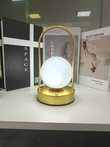 1 件无绳充电灯，触摸控制，3 色可调光，创意夜灯适用于卧室、客厅、办公室、餐厅、书房，豪华高端，也适合露营和户外用作灯笼