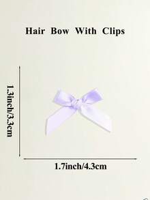 10 piezas Lazos para el cabello de niña Cinta para el cabello Pequeños lazos para el cabello Pinzas pequeñas de satén para el cabello Moños mini Barrettes para el cabello Accesorios para el cabello para niñas Día de San Valentín - lazos para el pelo - Ver 7