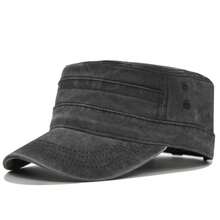 1Pc Unisex Casual Vintage Flat Cap For Everyday Adventure – Versatile Cadet Style Baseball Hat,Summer,Beach - Flat Cap - View 9
