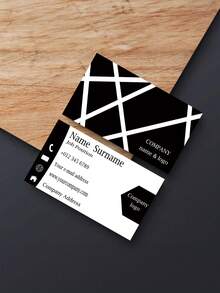 Custom Luxury Business Cards, 200/500/1000pcs, Thick Artistic Paper Material, High Quality, No Lamination, Personalized Graphic Design - Multicolor - View 6