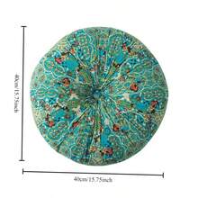 1 Stück Boho Pouf, runde Kürbiskissen, verstärktes Design, perfekt für den Bodengebrauch, Marokkanischer Stil Sofakissen. Heimdekoration Schlafzimmerdekoration Raumdekoration Ästhetische Raumdekoration Wohnzimmerdekoration Stuhl Bürostuhl Sitzkissen Rückenkissen Schule Schulbedarf Stuhlkissen Kissen Gaming Stuhl