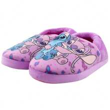 Disney Lilo & Stitch Slippers | Stitch & Angel Girls' Slippers | Kids' Footwear | Fast UK Delivery Shipping | Trusted UK Seller | Great Gift For Kids | Perfect For Birthdays And Christmas - Purple - View 3