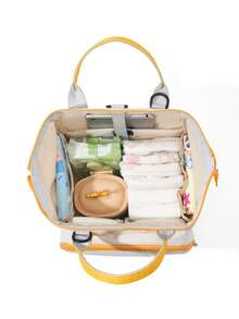 多功能妈妈包，纯色婴儿奶瓶加热包，大容量手提包和背包，尼龙材质 - 1225媽咪包 - 查看 10