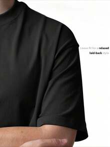 --Cuello redondo cómodo, absorción de humedad y sudoración, algodón súper suave, regalo perfecto para actividades al aire libre de verano, ropa de papá humorística para el día a día perfecto para actividades al aire libre cómodas toda la temporada--Cuello redondo cómodo, absorción de humedad y sudoración, algodón súper suave, regalo perfecto para actividades al aire libre de verano, ropa de papá humorística para el día a día perfecto para actividades al aire libre cómodas toda la temporada - Negro - Ver 4
