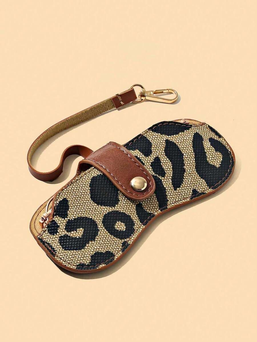 Estuche para gafas de sol de mujer, estuche de gafas portátil retro, bolsa protectora de gafas de sol