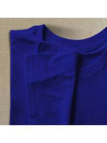 Camiseta Unissex Estampada Com Santo Antônio Igreja Fé Amor Carinho Católica - Azul Royal - Visão 2