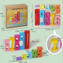 26pcs Wooden English Alphabet Letter Spelling Game, Educational Numeral Blocks Toy, With Kids Certificate