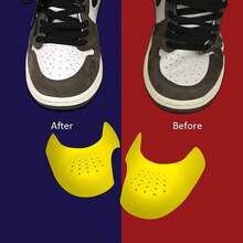 1 Pair Of Wrinkle Resistant Shoe Protection Box Protective Covers, Featuring A Hollowed Out Design, Comfortable And Lightweight - Multicolor - View 2