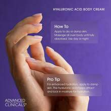 16oz Hyaluronic Acid Body Lotion And Face Moisturizer With Vitamin E Hydrating Firming Lotion For Wrinkles Crepey Skin Stretch Marks Summer Skincare Lightweight Non-Greasy Fast-Absorbing Skin Plumping Moisture Boost For Dry Sun-Damaged Skin Hot Humid Weather Skin Repair Summer Glow Smooth Tight Skin Travel Size Vacation Pool Party Beach Trip Camping Outdoors Summer Essentials Must-Have Advanced Clinicals - Violet Purple - View 6